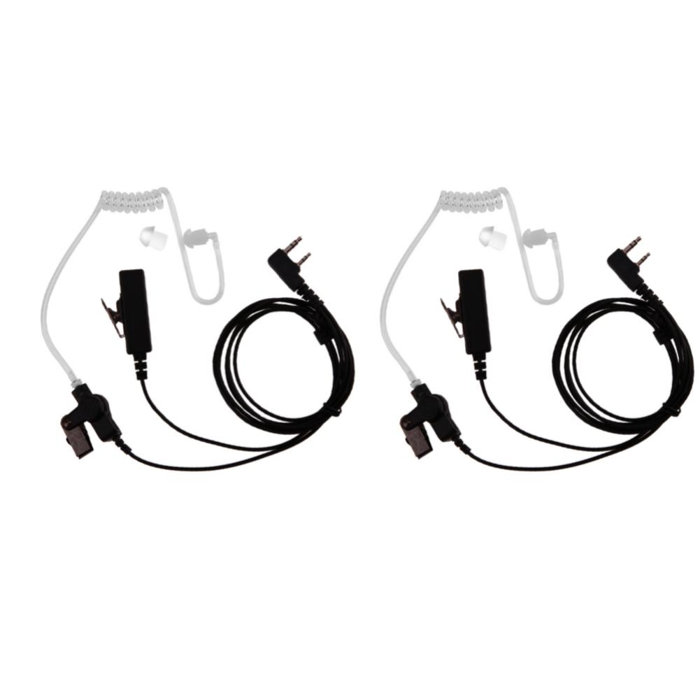 1-3pcs Covert Acoustic Tube Earpiece Headset Mic for Baofeng Kenwood UV-5R Radios Microphone Earphone Earbud Earpiece Headphone