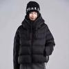 Womens Short Puffer Jacket With Hood 2026 Winter Warm White Duck Down Fill Loose Fit Petite