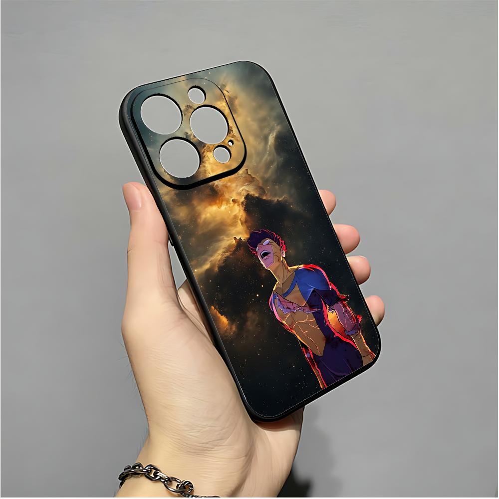 Cool I-InvincibleS Comic Phone Case For IPhone 16,15,14,13,12,11,XS,XR,X,8,7,Pro,Max,Plus,mini Silicone Black Cover