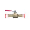1/8" 1/4" 3/8" 1/2" Außengewinde Messing Kugelhähne 6/8/10/12mm Schlauchtüllen Wasser Öl Luft Gas Kraftstoffleitung Absperr-Kugelhähne