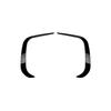 Spoiler de Parachoques Delantero de Coche Rejilla de Faros Antiniebla Adorno Cuchilla de Viento Para VW TIGUAN MK3 Rline 2024+ 2 Piezas Adorno de ABS Kits de Carrocería Accesorios Tuning