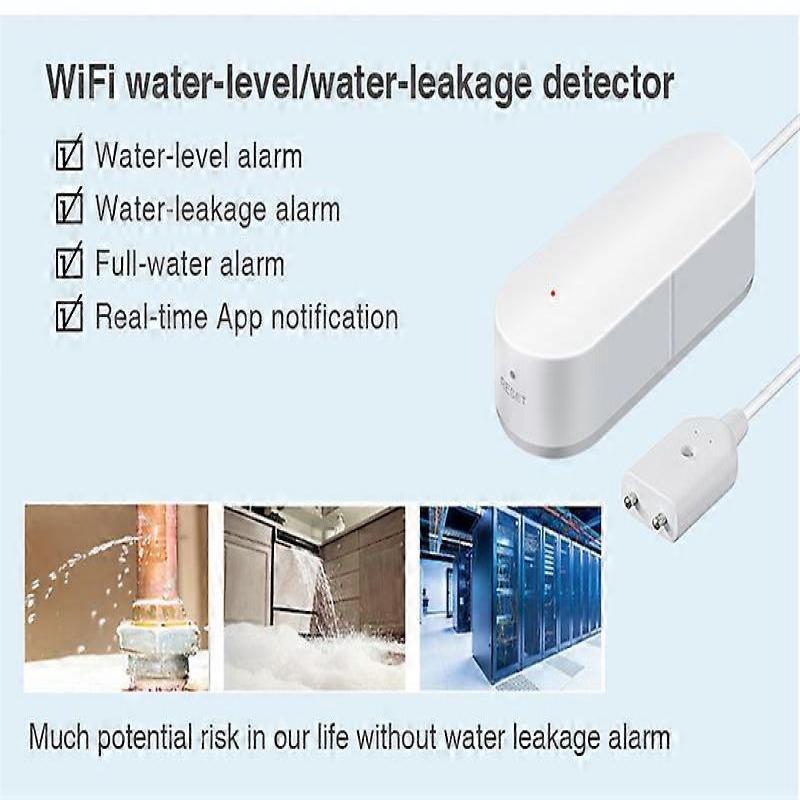 Tuya WiFi Water Leakage Sensor Flood Water Leakage Alarm Smart Home Automation Residential Security Protection Smart Life App