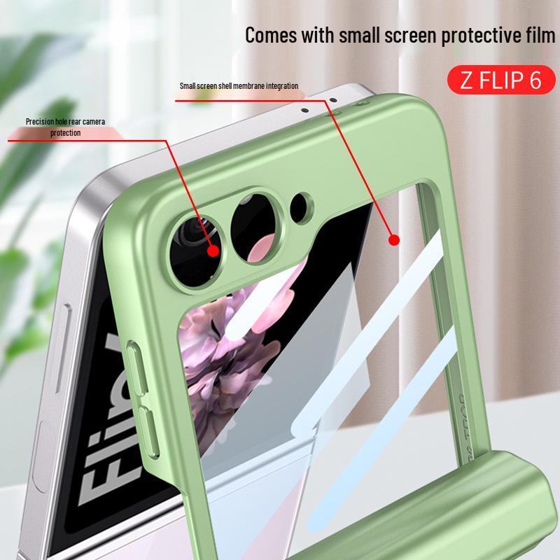 Samsung Z Flip6 Magnetic Pen Case: Stylish Holder with Foldable Screen Protection and Durable Hard Shell
