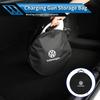 Car Charging Gun Bag Oxford Cloth Gun Cables Storage Box Auto Accessories For Volkswagen VW Scirocco Jetta Polo Tiguan Sharan zk4