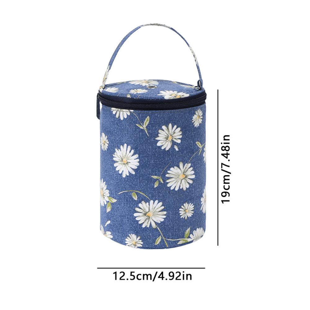 Wool Yarn Knitting Needles Tools Organizer Case Knitting Crochet Organizer Large Capacity Travel Yarn Storage Tote Organizer Bag