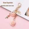 New Arrival: Red Rose Keychain Pendant - Elegant Ornament for Ladies with Free Shipping