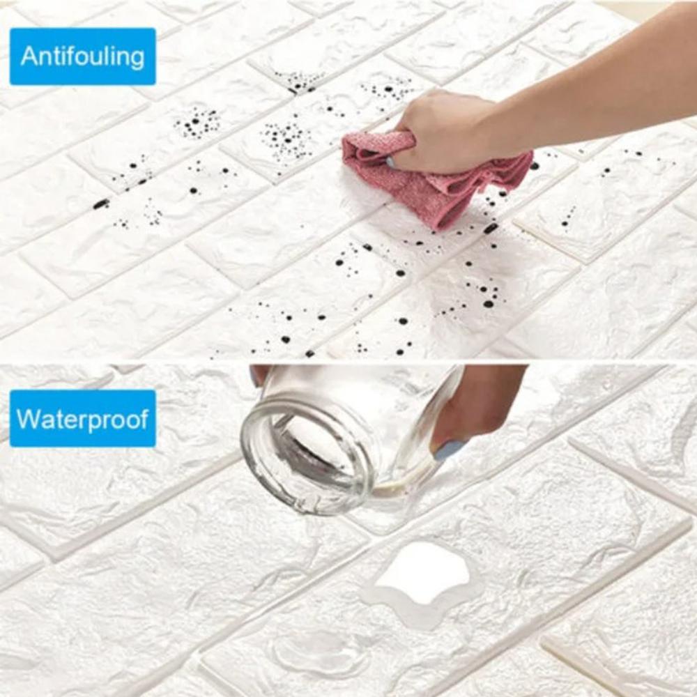 70cmx1/2/3/5/10m 3D Home Decoration Bedroom Wallpaper Sticker PVC Continuou Waterproof Wall Stickers for Self-Adhesive Wallpaper