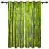 Gold Leaves on Black Background Window Curtain for Living Room Bedroom Home Decor Kitchen for Window Drapes