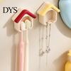 Household Toothbrush Storage Cartoon House Holder, Wall Mounted Bathroom Organizer, Suspended Soft Card Slot Holder Drainage Drying Rack for Electric