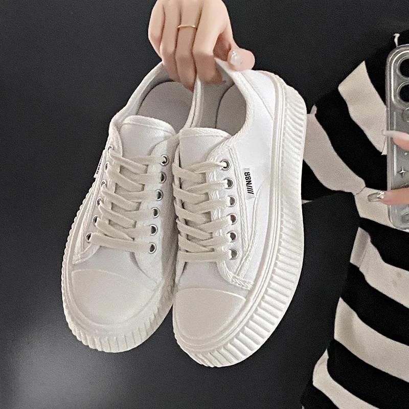 Wiosna i Jesień Moda Nowe Oddychające Casualowe Damskie Płócienne Niskie Buty Sportowe Wygodne Okrągłe Palce Buty do Biegania