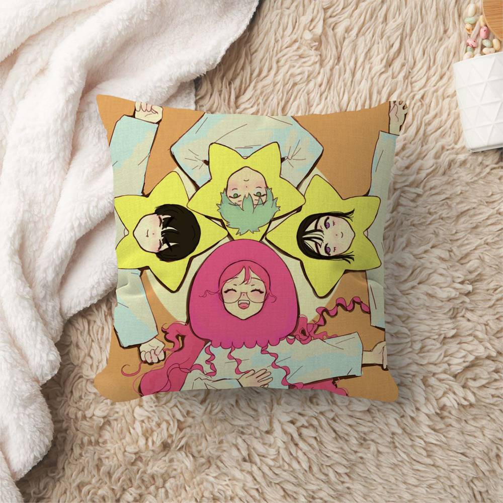 Cute Anime ALIEN STAGE Mizi Sua Ivan Maple Design Cushion Cover Happy Autumn Harvest Decor Holiday Decorati Pillow Cover
