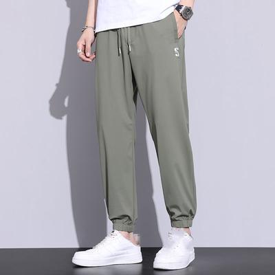 Men's Plus Size Pants Summer Lightweight Breathable Casual Pants Sweatpants