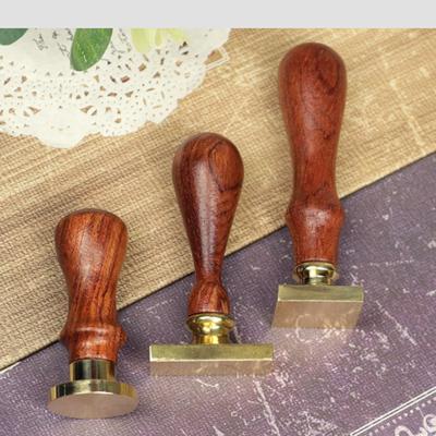 Retro Stamp Wooden Handle Antique Metal Sealing Handle Wedding Invitations Wax Seal Stamp DIY Handmade Art Crafts Gifts