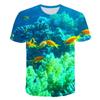 Summer Dolphin Fish 3D Print T-Shirts Men Women  Short Sleeve Vacation T Shirt Oversized Harajuku Tees Top  Clothing