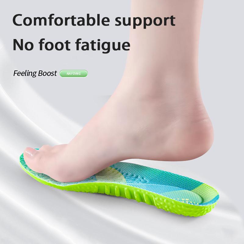 PU air cushion sports insole soft and comfortable sole arch support insole men's and women's elastic shock absorption insole