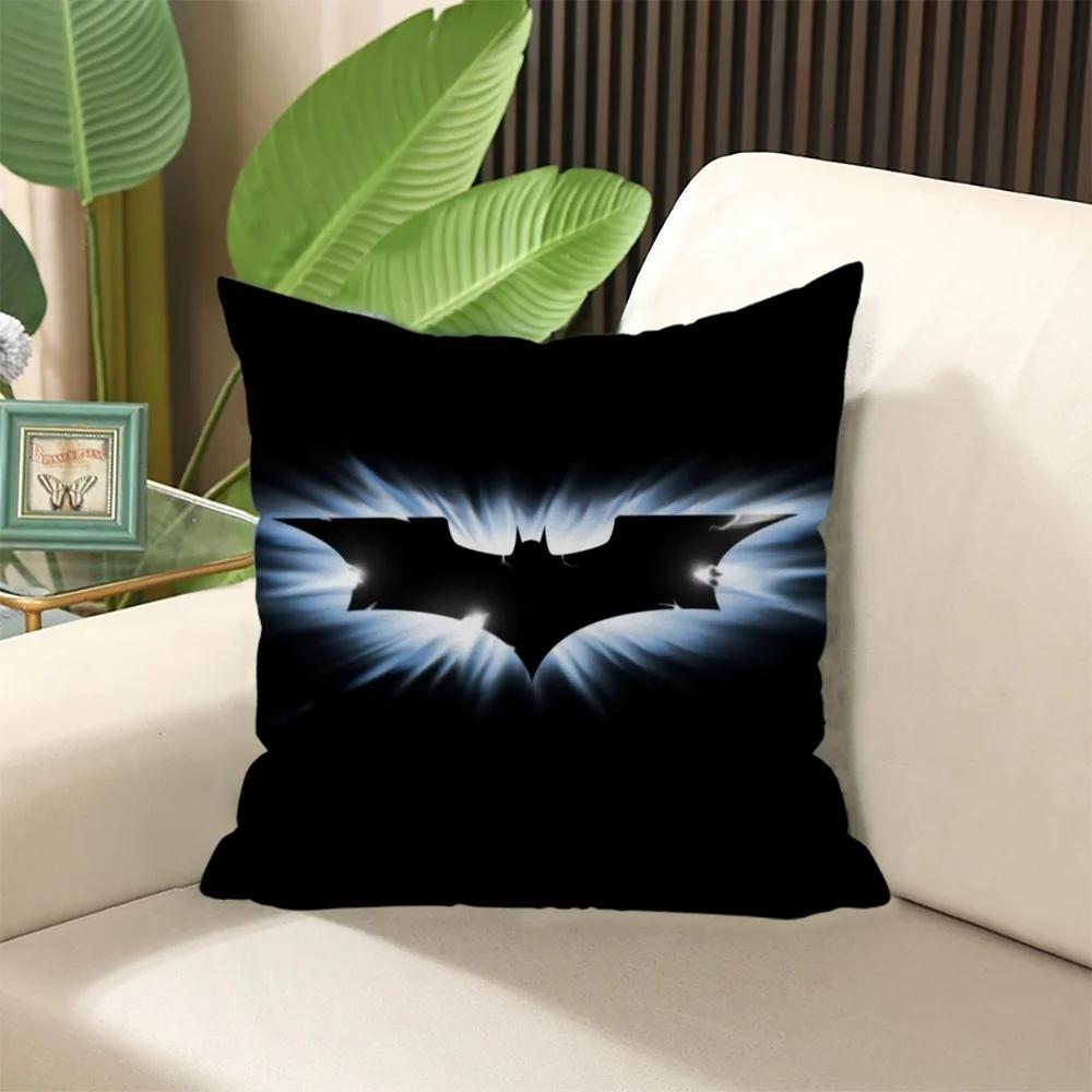 Decorative Pillows For Sofa Batman Cushion Cover 45 × 45 Stuffed Cushions Pillow Cases Elegant Room Covers Sleep Home Textile