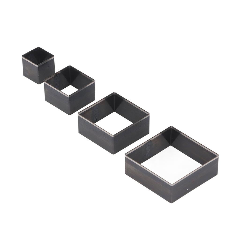 4Pcs Leather Punching Die Alloy Steel 48 38 28 18mm Versatile Leather Cut Molding for Fabric Clay