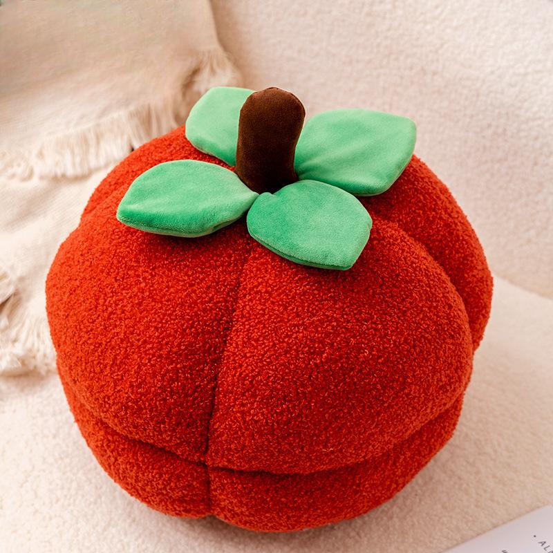 

Мягкая подушка в виде тыквы на Хэллоуин, подушка в виде хурмы, оранжевая плюшевая игрушка, украшение для дома 38cm