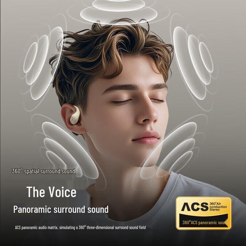 Newman Open-Ear Wireless Bluetooth Headset with ENC Noise Cancelling