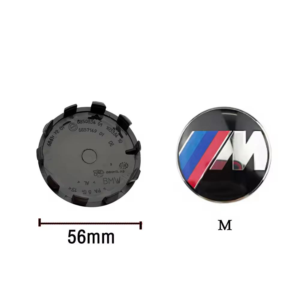 ABS 4Pcs 68mm 56mm For Bmw Performance E36 F20 E46 E39 E38 E90 E87 M Pendant Accessories Car Wheel Center Hub Caps Cover