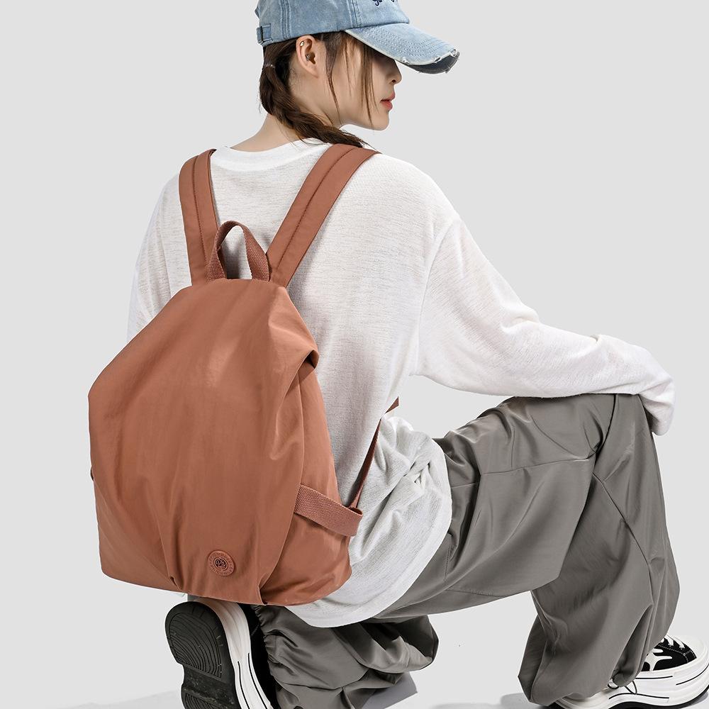 Schoolbag Large Capacity Nylon Backpack Female Casual Versatile Student School Bag Korean Version Lightweight Mountaineering Bag Travel Backpack