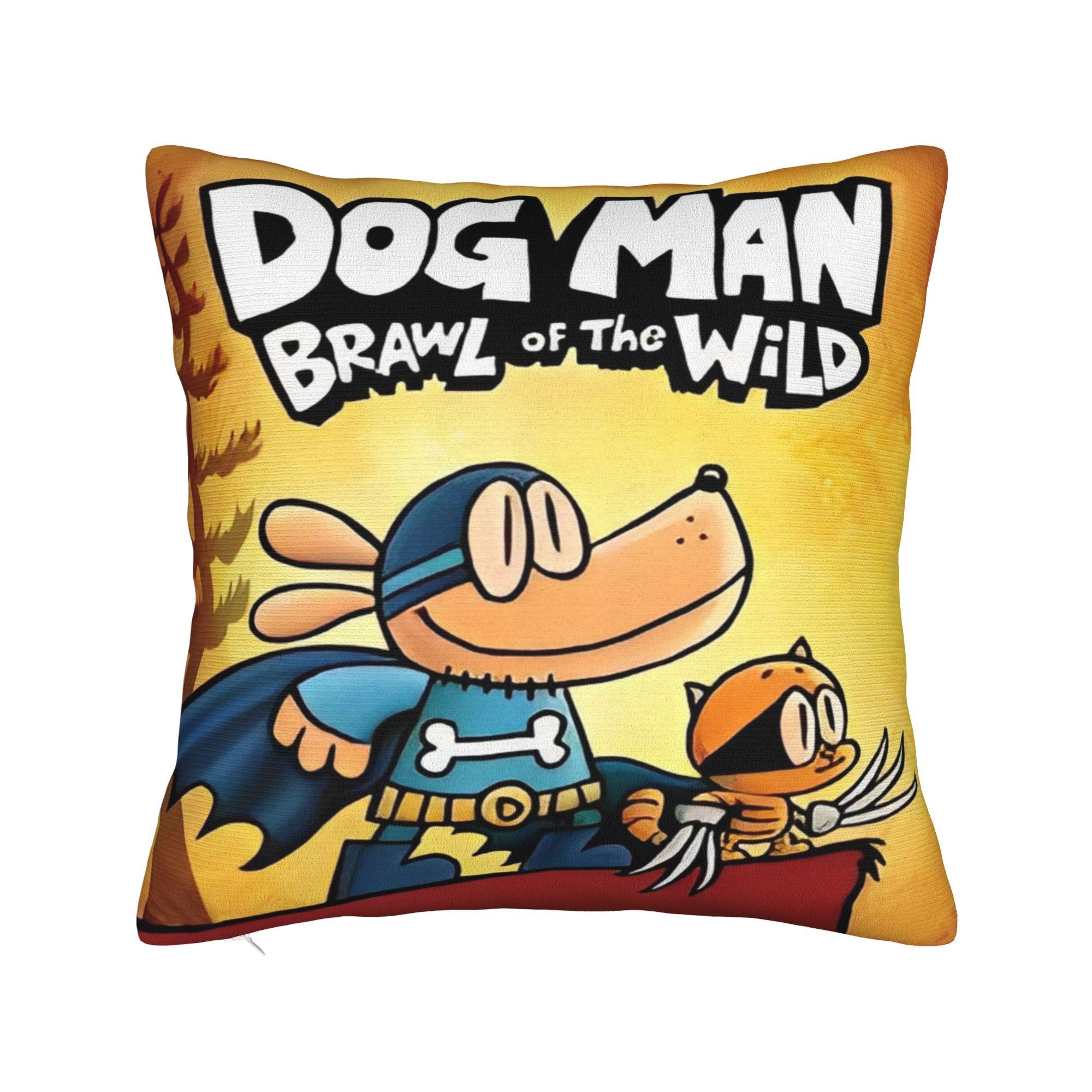 

Dog Man Dogman Movie Comic Pillowcase Polyester Cushion Cover Decoration Cartoon Throw Pillow Case Cover Home Zipper 18 18x18Inch
