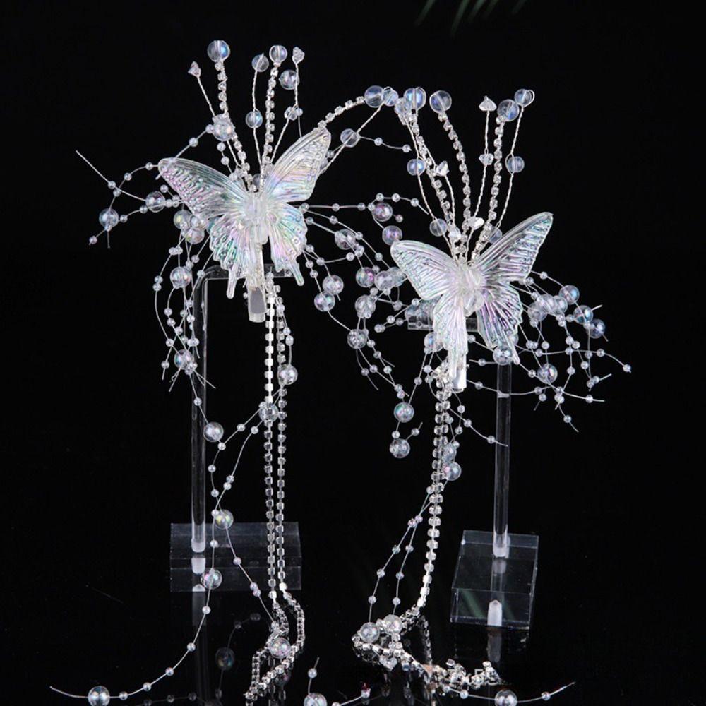 Fashion Bridal Headwear Superfairy Butterfly Hair Clip Butterfly Fairy Hair Accessories  Female
