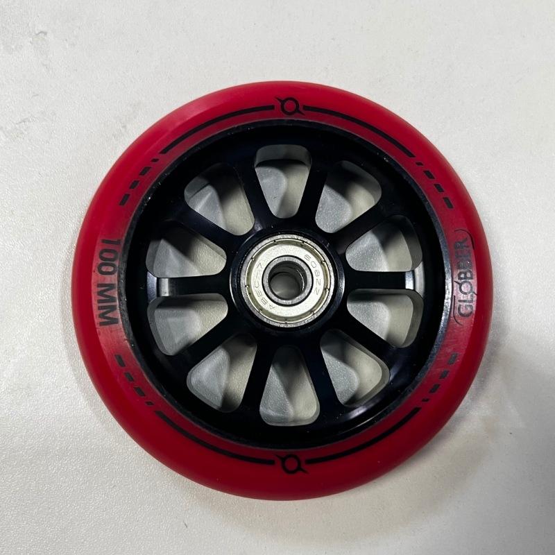 100mm Scooter Wheels Replacement with Bearings Aluminum Wear-Resistant PU Stunt Scooter Parts Kick Scooter Accessories 2pcs/set