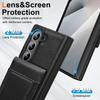 Galaxy F6Phone Case Leather Cover Suitable for Samsung Z Fold 7Bracket Card Slot Phone Case Tempered Film