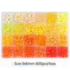 600Pcs Acrylic Beads For DIY Bracelet Necklace Jewelry Making Accessories