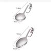 Stainless Steel Service Tableware Curved Handle Spoon Hotel Golden Independent Dining Curved Hotel Supplies Spoon