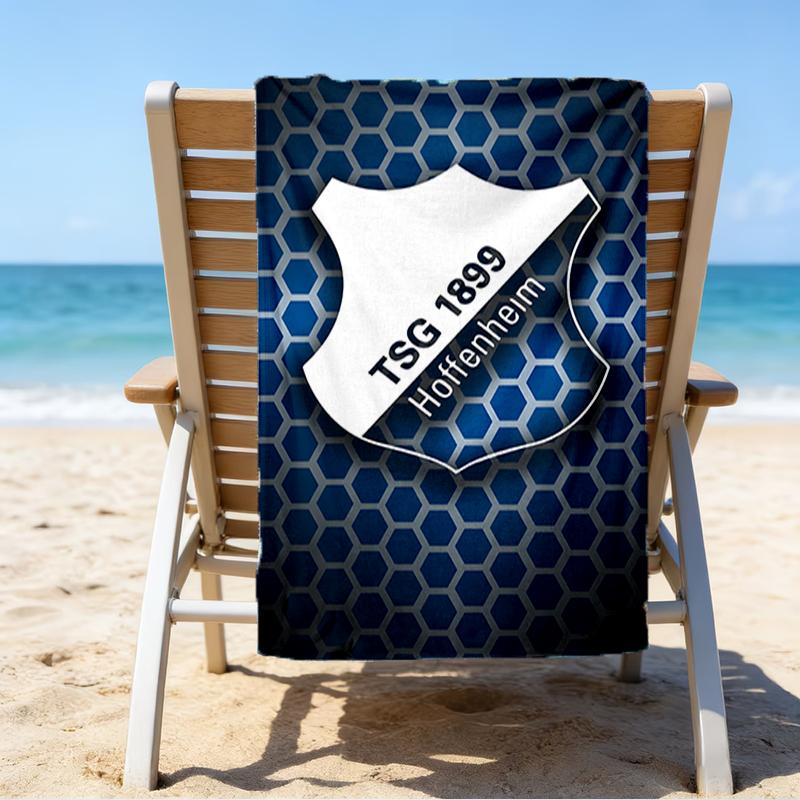 Hoffen-heim Crest Beach Towel - Soft, Absorbent Microfiber, Lightweight, Ideal for The Beach, Parties, Travel, Camping fan gifts