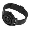 Reloj Flotante de Cuentas Magnéticas Correa de Acero Inoxidable Resistente al Agua 30 Metros Diseño de Agujas Único Reloj de Cuarzo Unisex Negro