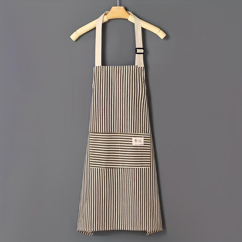 

Lightweight, Breathable Apron with a Striped Design Suitable for Home Cooking, Designed for Both Men And Women, Resistant to Oil And Stains.