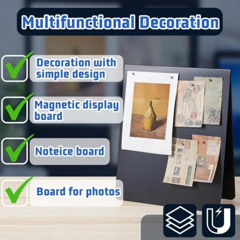 Metal Easel Magnetic Bulletin Board Double Sided Display Board with Magnet for Magnetic Display Metal Easel Magnetic Board