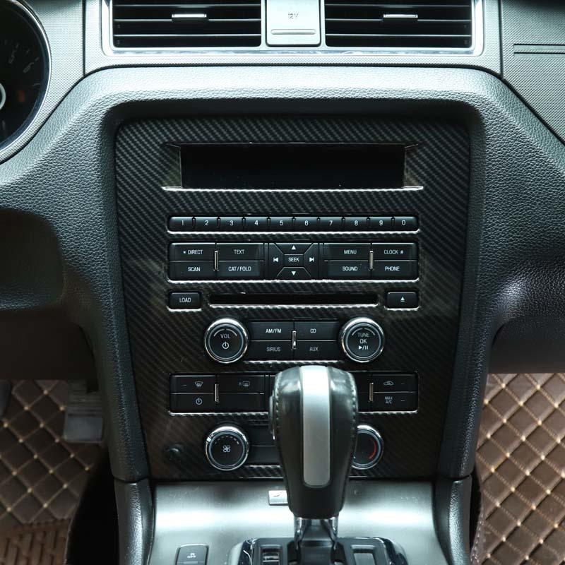 Autocolante de acoperire decorative pentru panoul de navigație cu control central al mașinii, potrivite pentru Ford Mustang 2009-2013, accesorii interioare ABS