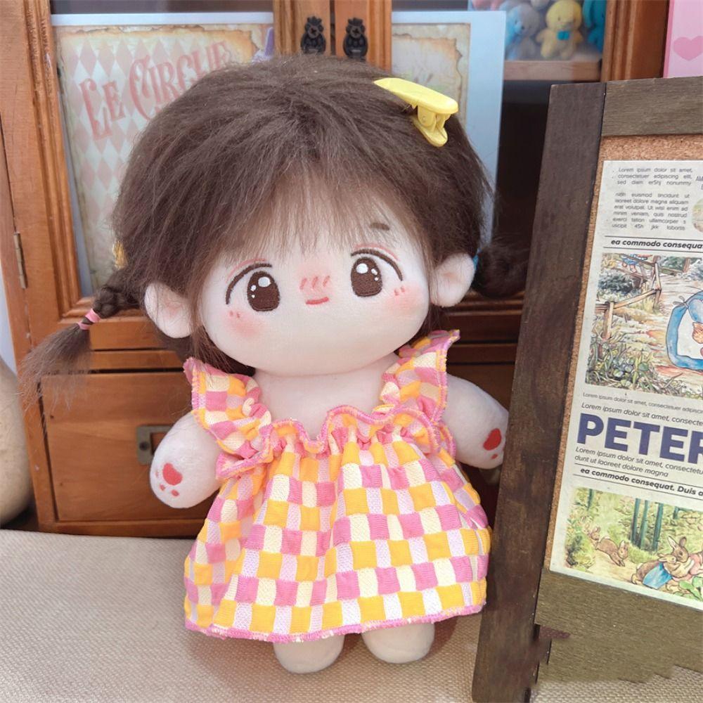Multicolor 20cm Cotton Doll's Clothes Dress Up Star Doll Clothes  Cotton Doll Accessories