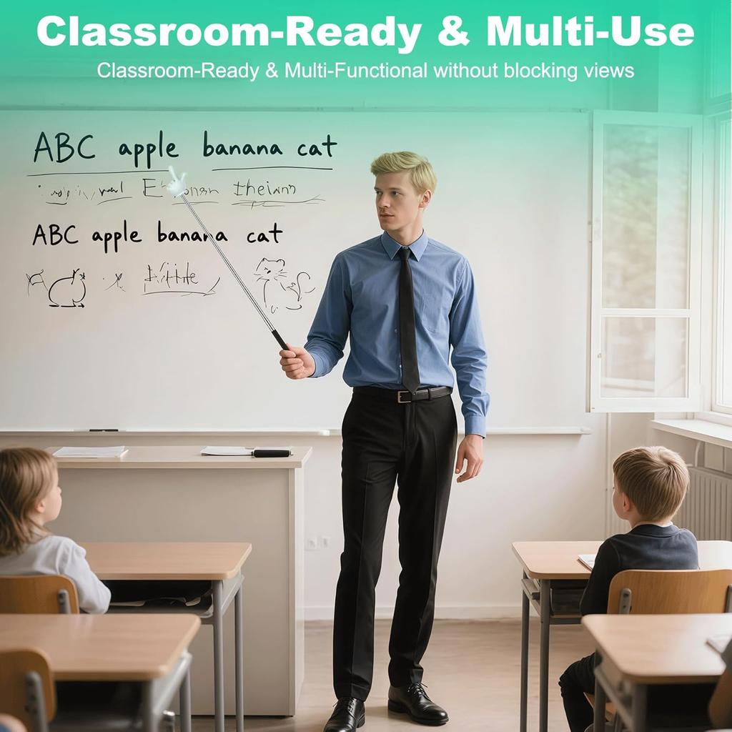 Telescopic Teacher Pointer Stick – Mini Retractable Handheld Finger Pointer Stick for Classroom, Presentations, Elementary School Kindergarten