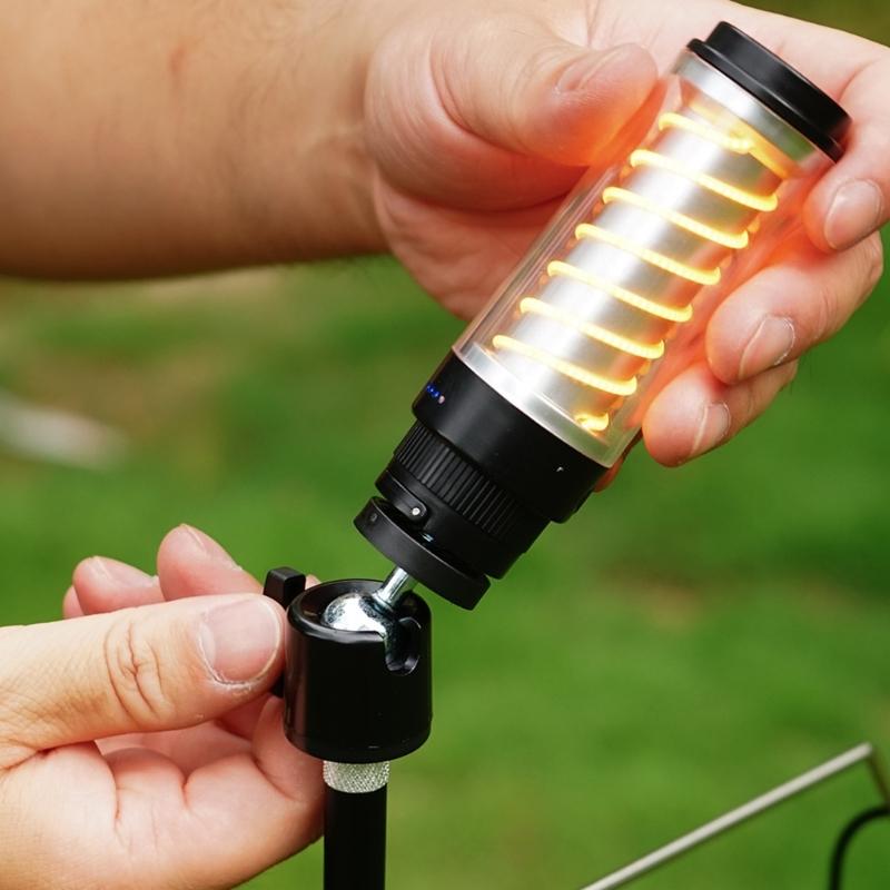 Regulable Height Camping Lamp Poles Light weight Outdoor Hanging Lamp Stand for Hiking Fishing Backpacking