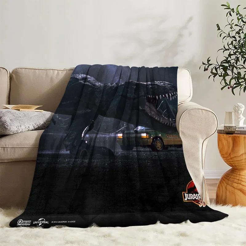 Fluffy Blanket  J-Jurassic Park Bed Sofa Camp Nap Bedroom Decor Bedspread Soft Fleece Home Textile Birthday Wedding Gift Blanket