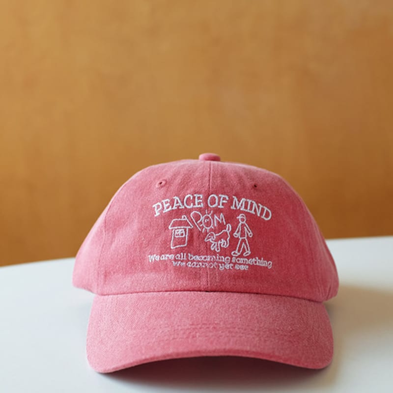 BALLOON FRIENDS MESSY ADVENTURE Peace Of Mind Pigment Ball Cap red