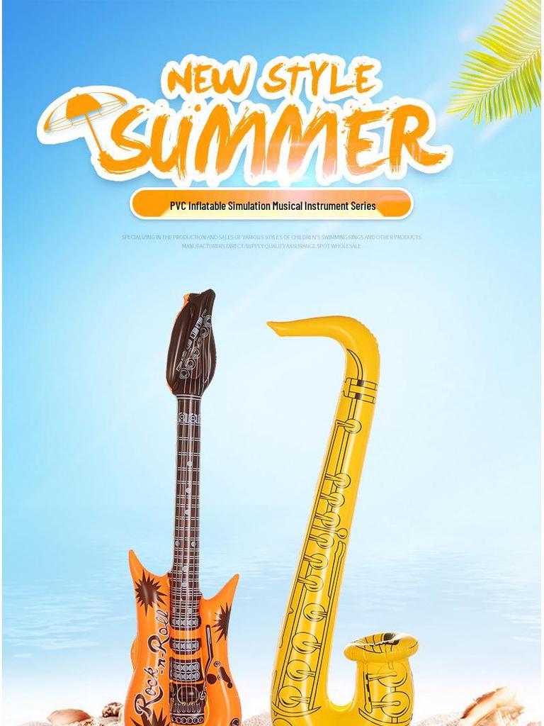 Inflatable PVC Musical Instrument Party Props for Water Parks
