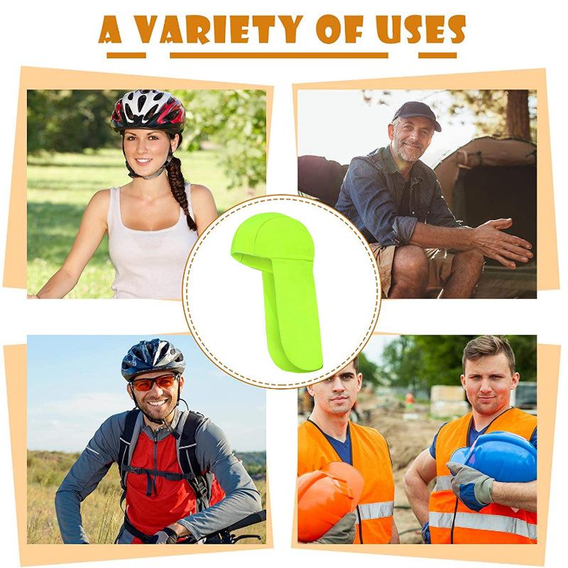 Outdoor Summer Wide Brim UV Protection Sun Shade Caps Polyester Neck Protector Fishing Hat Caps Hiking Sports Sun Caps Wholesale