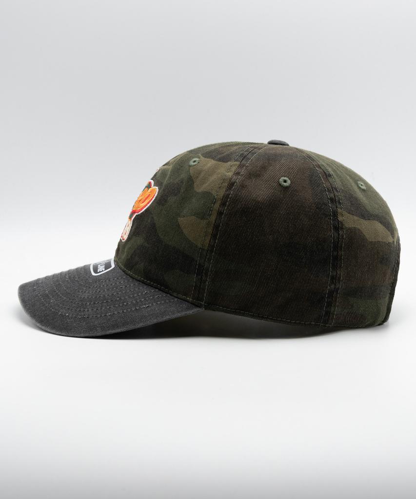Wieoldeuwoldeu Weald Tower Washed Camo Color Block Ball Cap
