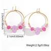 High-End Aventurine Abacus Bead Earrings for Women