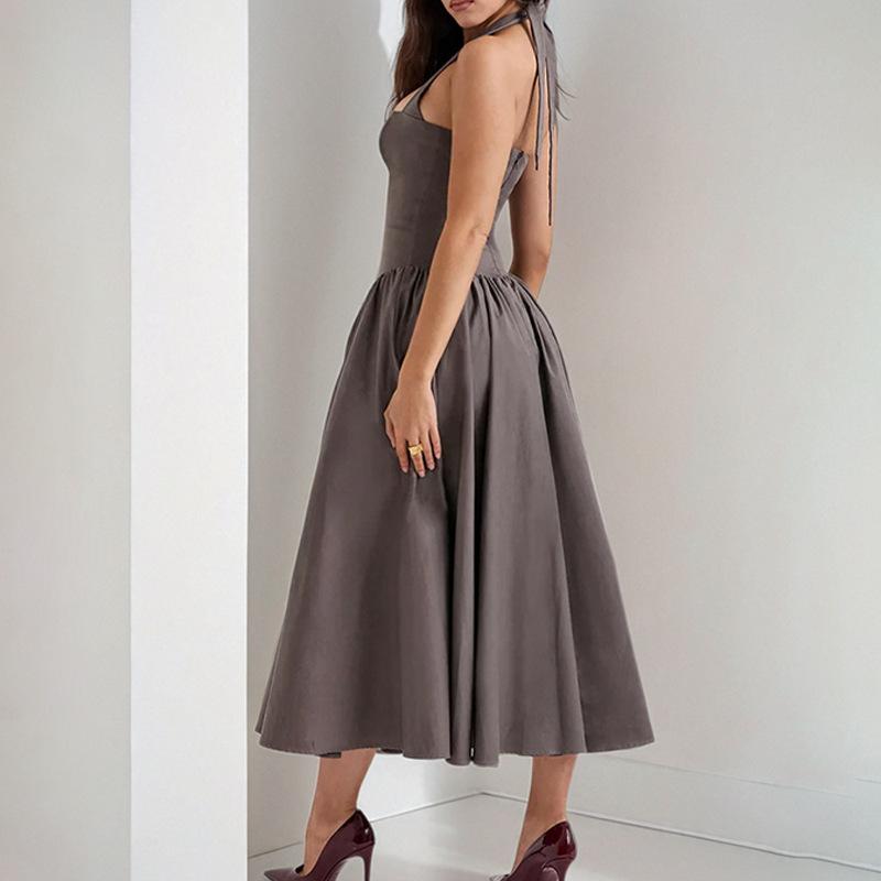 Spring New Arrival Women's Clothing with Sexy and Pure Style Neck and Backless Straps