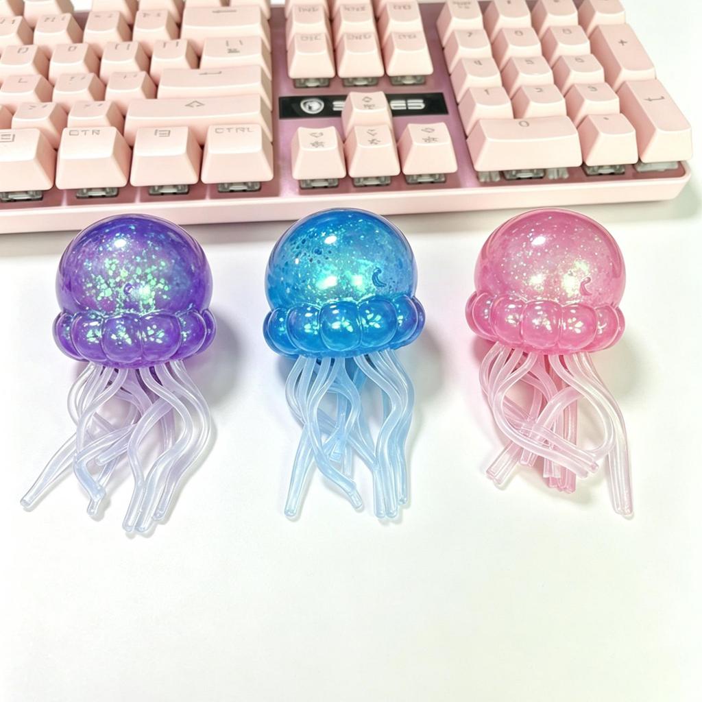 Squish-Sensory Octopus Jellyfish Toy: Stress Relief Squeeze for Beach Water Play