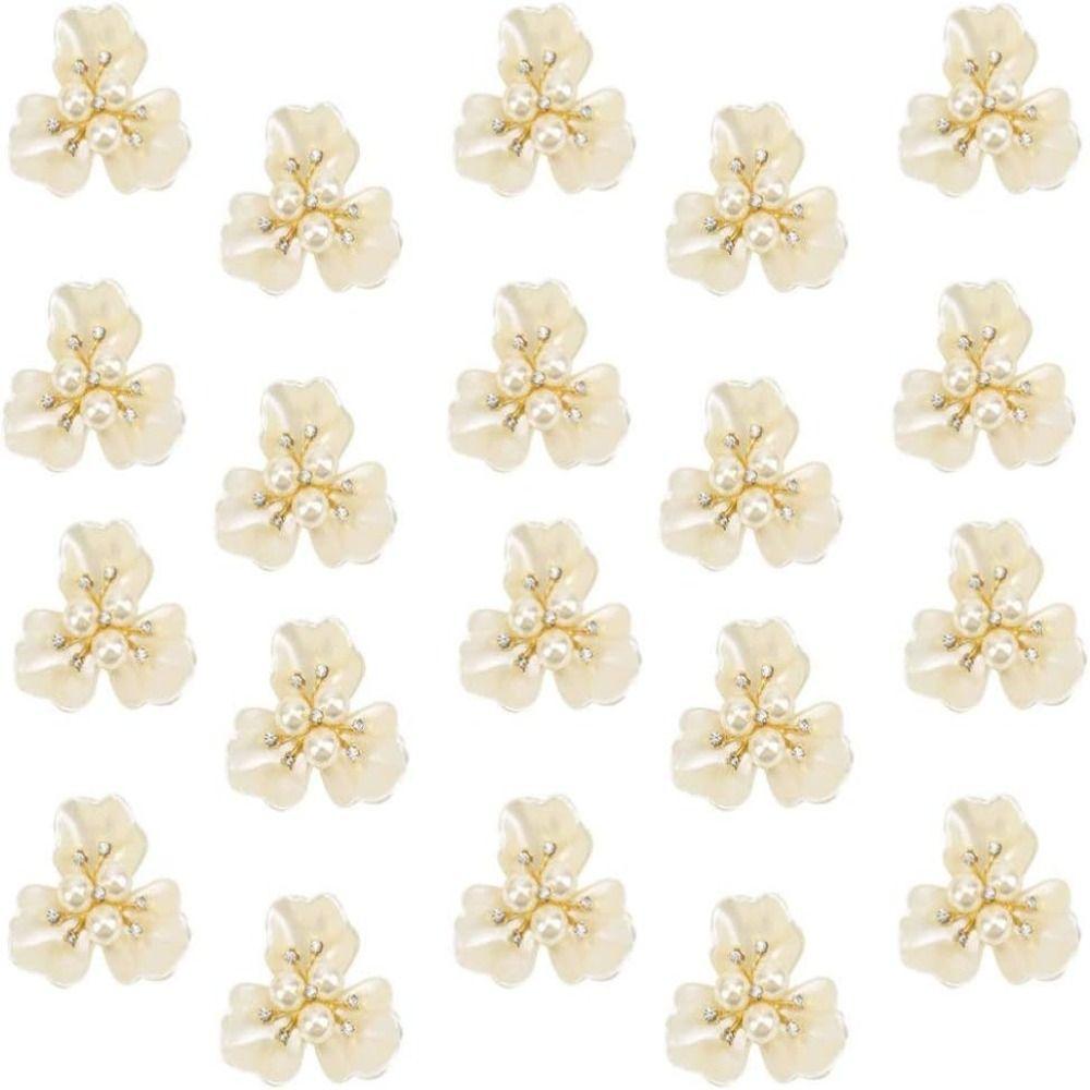 

Пуговицы с белым жемчугом, украшения из жемчуга из сплава, бусины с плоской задней частью для ювелирных изделий, любителей ремесел ручной работы