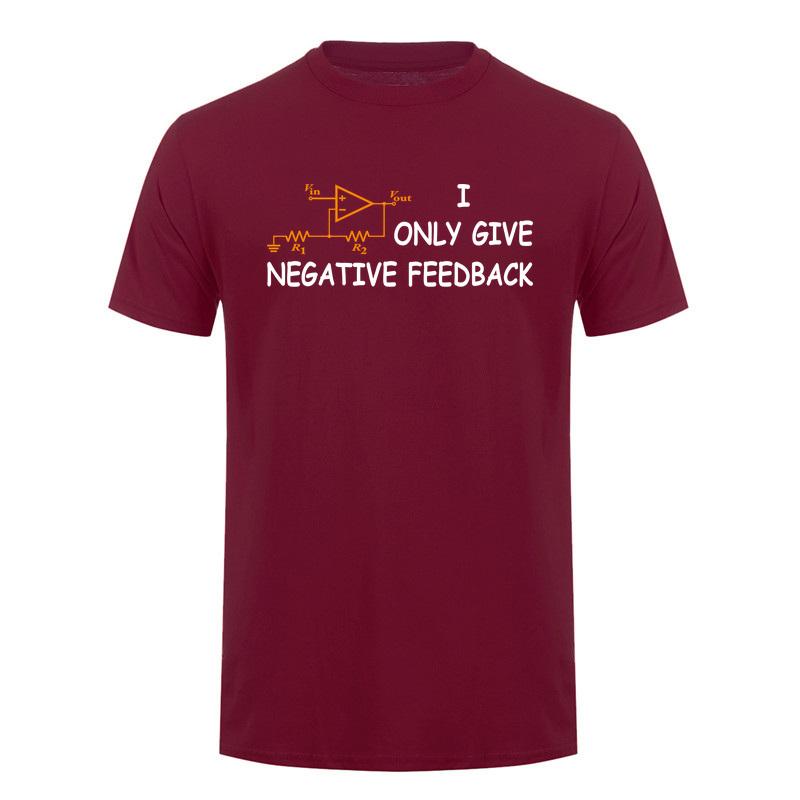 I Only Give Negative Feedback Funny Computer T Shirt Electronics Circuit Graphic Tshirts Engineering Humor Da953