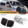 For Toyota HiAce Granvia Commuter      ABS Car Rearview Side Mirror Cover Wing Cap Door Housing Shell Trim